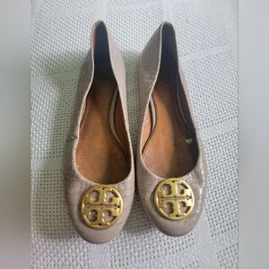 Tory Burch Chelsea Ballet Flat Royal Tan Size 8